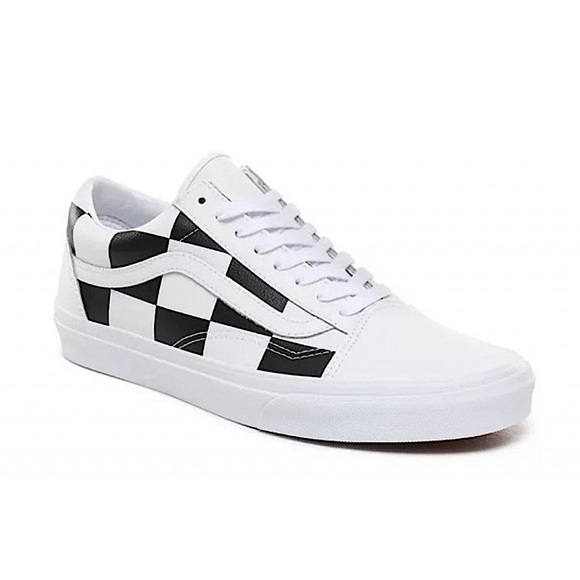 🖤🤍LEATHER CHECKERBOARD🖤🤍OLD SKOOL Vans Shoes🖤 - Picture 3 of 9